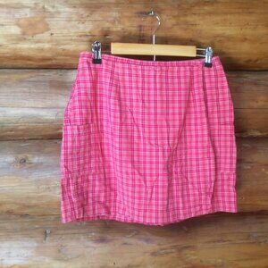 Vintage Cherokee Plaid Retro Classic Activewear Cargo High Waist Skort Size 12